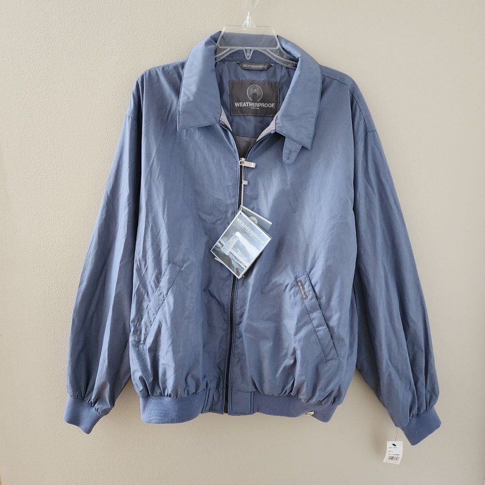 Weatherproof Chambray Bomber Jacket NWT $125 Large